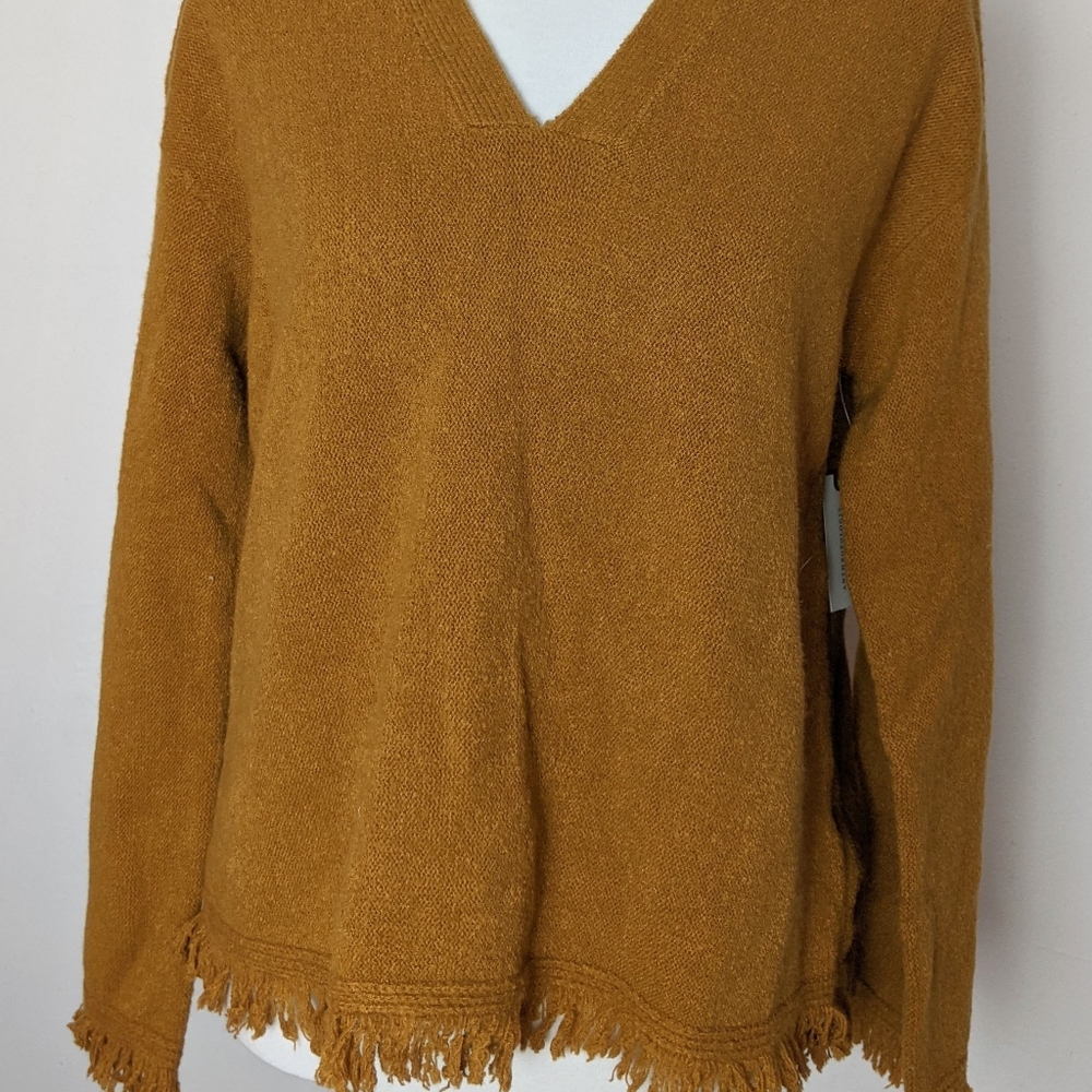 Anthropologie Fringe Sweater